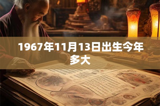 1967年11月13日出生今年多大