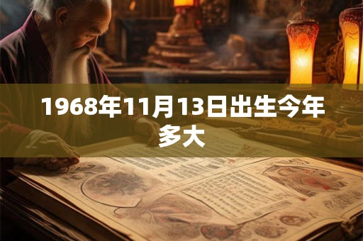 1968年11月13日出生今年多大