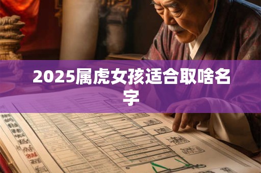 2025属虎女孩适合取啥名字