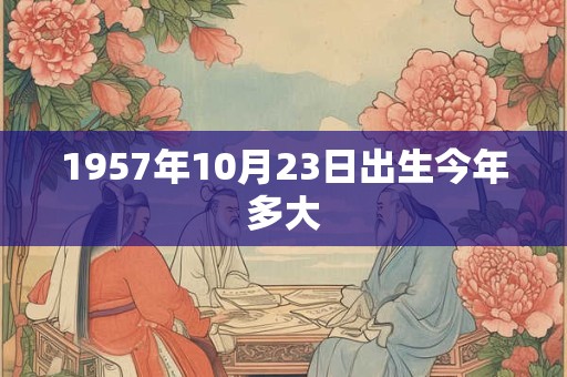 1957年10月23日出生今年多大