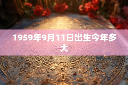 1959年9月11日出生今年多大