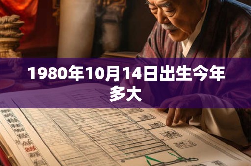 1980年10月14日出生今年多大