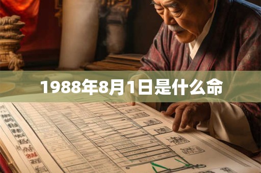 1988年8月1日是什么命