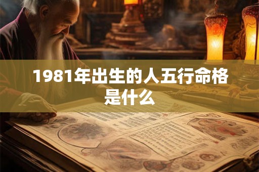 1981年出生的人五行命格是什么