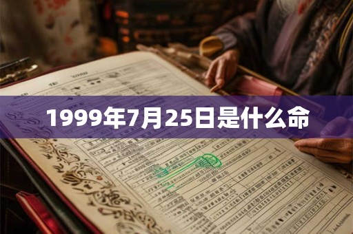 1999年7月25日是什么命