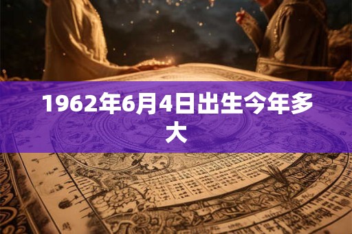1962年6月4日出生今年多大