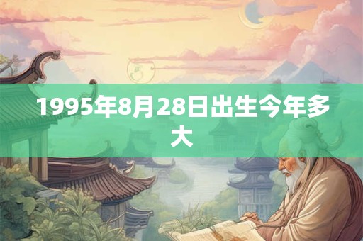 1995年8月28日出生今年多大
