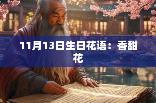 11月13日生日花语:香甜花 11月13日生日花语:香甜花