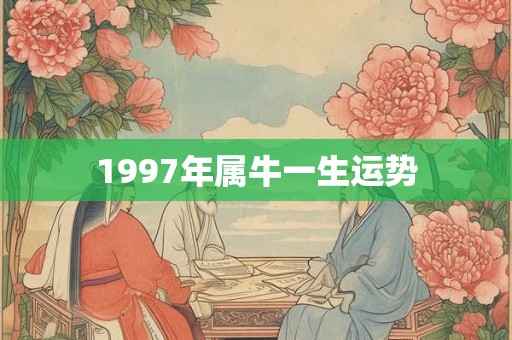 1997年属牛一生运势