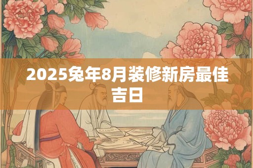 2025兔年8月装修新房最佳吉日