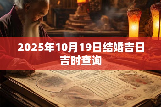 2025年10月19日结婚吉日吉时查询