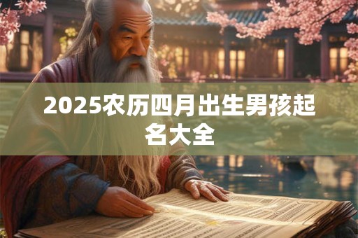 2025农历四月出生男孩起名大全