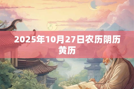 2025年10月27日农历阴历黄历