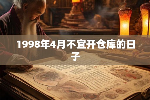 1998年4月不宜开仓库的日子