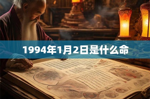 1994年1月2日是什么命