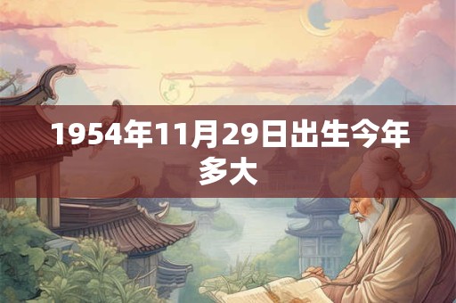 1954年11月29日出生今年多大