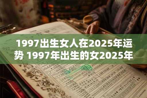 1997出生女人在2025年运势 1997年出生的女2025年每月运势运程怎么样