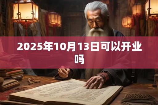 2025年10月13日可以开业吗