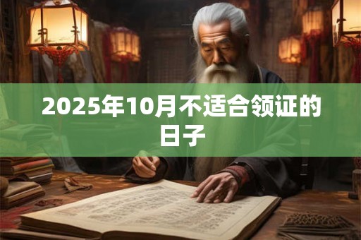 2025年10月不适合领证的日子