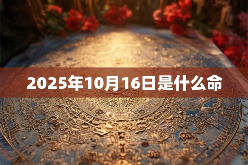 2025年10月16日是什么命