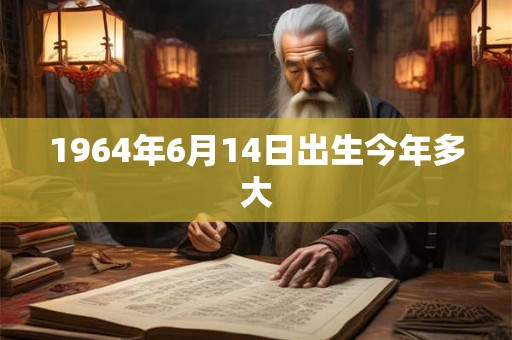 1964年6月14日出生今年多大