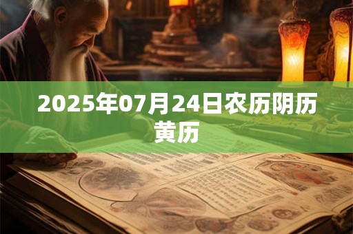 2025年07月24日农历阴历黄历