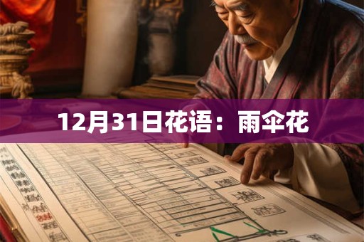 12月31日花语：雨伞花