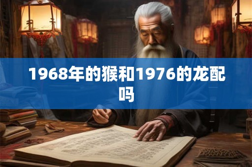 1968年的猴和1976的龙配吗