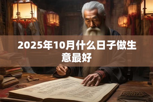 2025年10月什么日子做生意最好