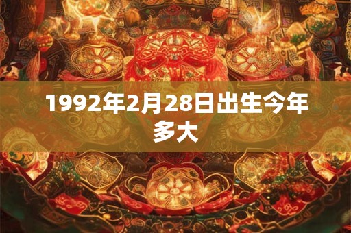 1992年2月28日出生今年多大