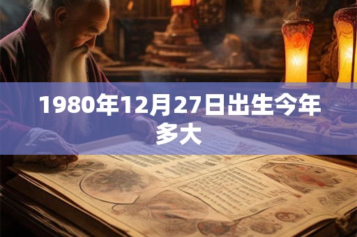 1980年12月27日出生今年多大