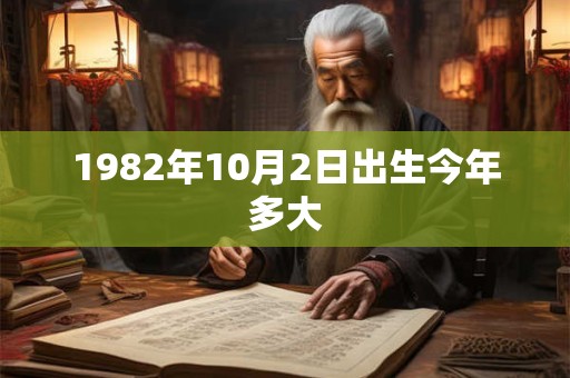 1982年10月2日出生今年多大