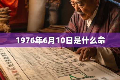 1976年6月10日是什么命