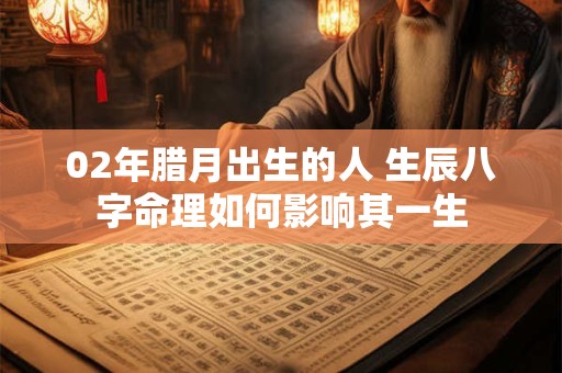 02年腊月出生的人 生辰八字命理如何影响其一生