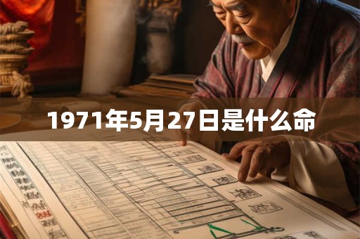 1971年5月27日是什么命
