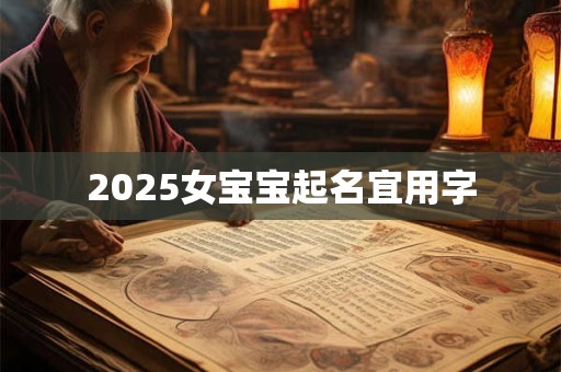 2025女宝宝起名宜用字