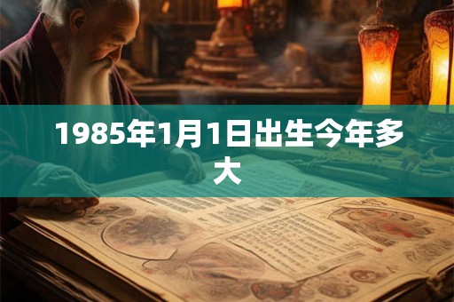 1985年1月1日出生今年多大