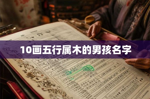 10画五行属木的男孩名字