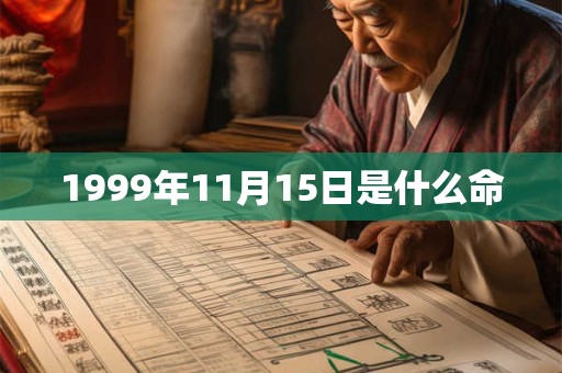 1999年11月15日是什么命