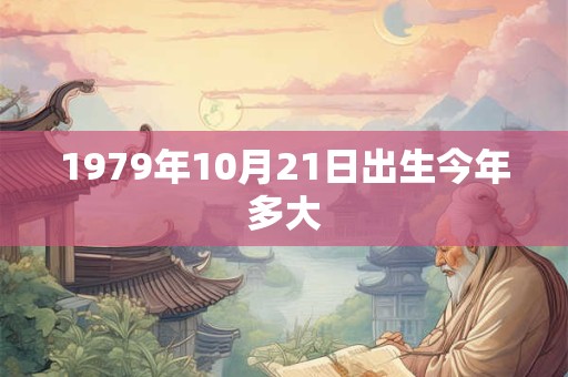 1979年10月21日出生今年多大