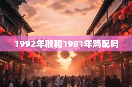 1992年猴和1981年鸡配吗
