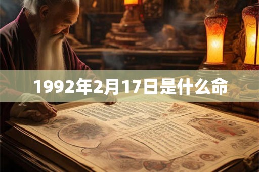 1992年2月17日是什么命