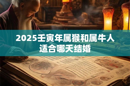 2025壬寅年属猴和属牛人适合哪天结婚