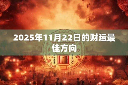 2025年11月22日的财运最佳方向