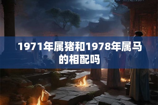 1971年属猪和1978年属马的相配吗