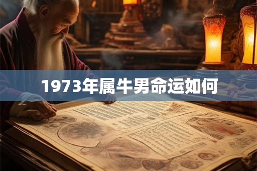 1973年属牛男命运如何