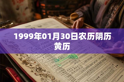 1999年01月30日农历阴历黄历