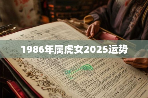 1986年属虎女2025运势