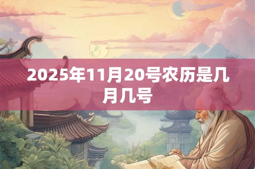 2025年11月20号农历是几月几号