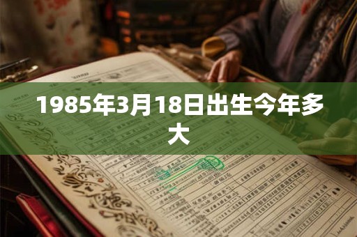 1985年3月18日出生今年多大